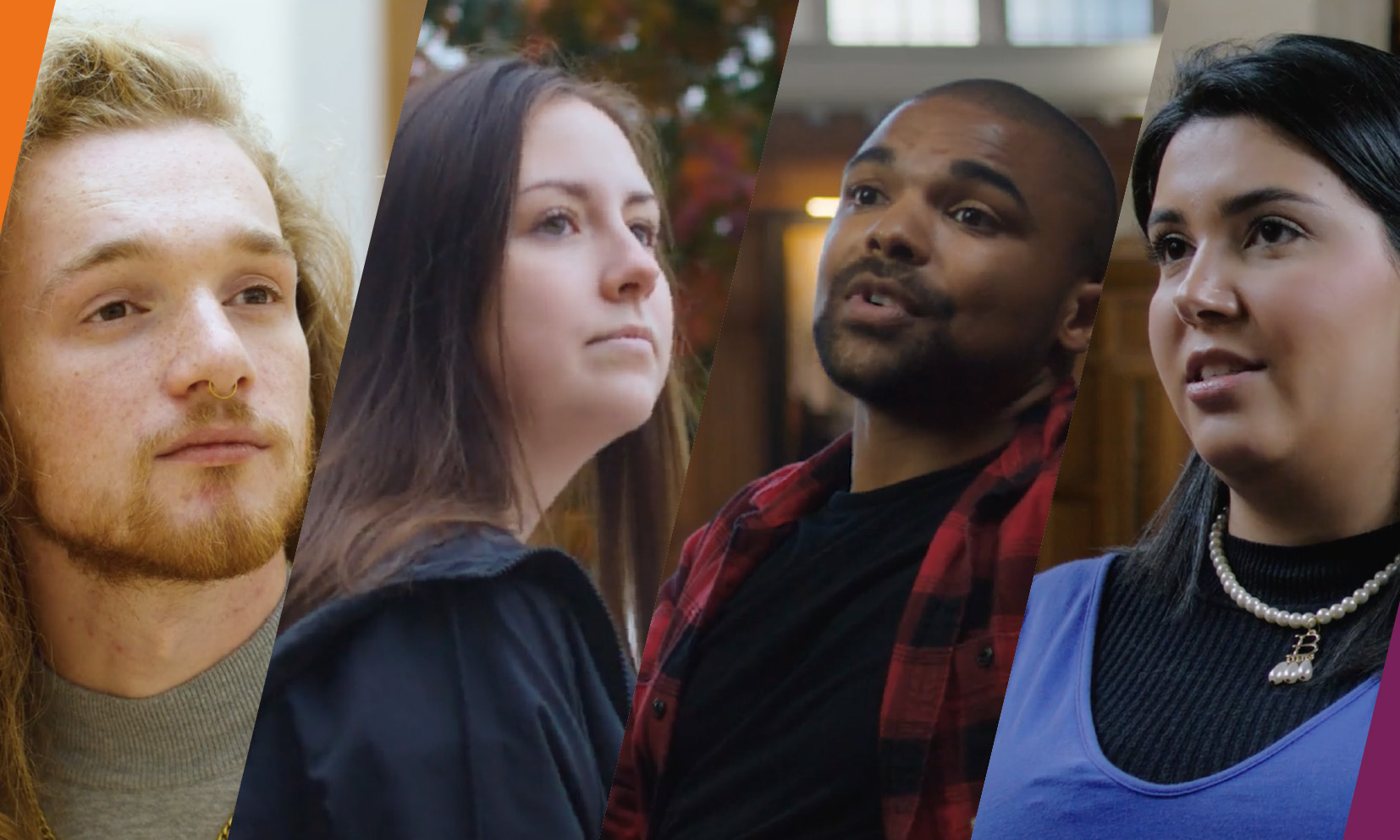 Headshots of four North American students
